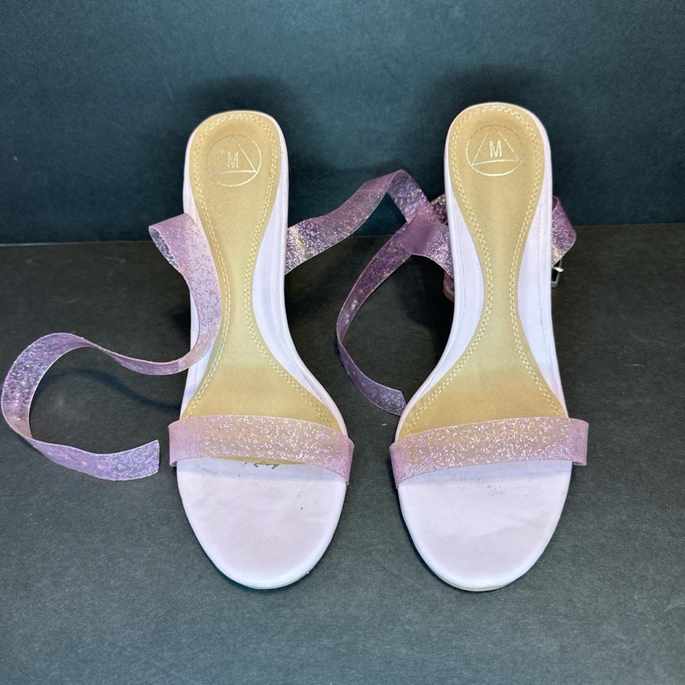 Missguided Glitter Strap Heels - Picture 2 of 4